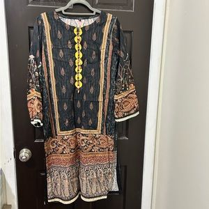 Pakistani shalwar suit with shawl dupatta